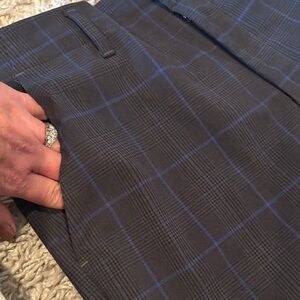 Women’s Navy Checkered Pants